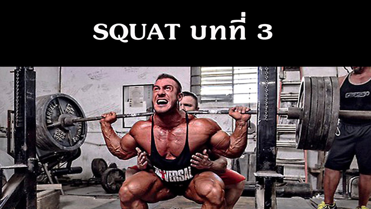 Squat บทที่ 3 : เทคนิค